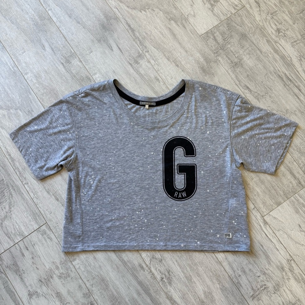 G-STAR GREY CROP TOP M NWOT